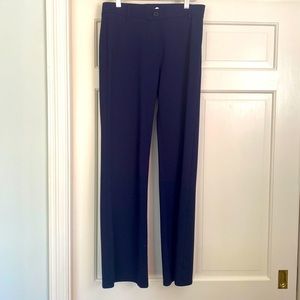 Navy Blue Betabrand Pants Size Medium Pull On No Wrinkles Work & Play Yoga Pants